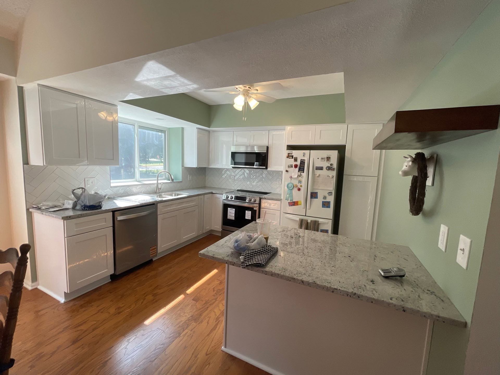 After: kitchen redesign with new cabinetry