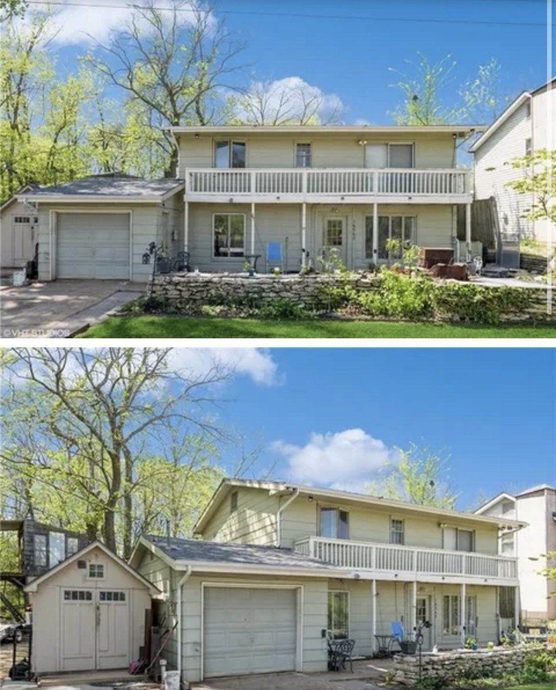 Before: home exterior before remodel