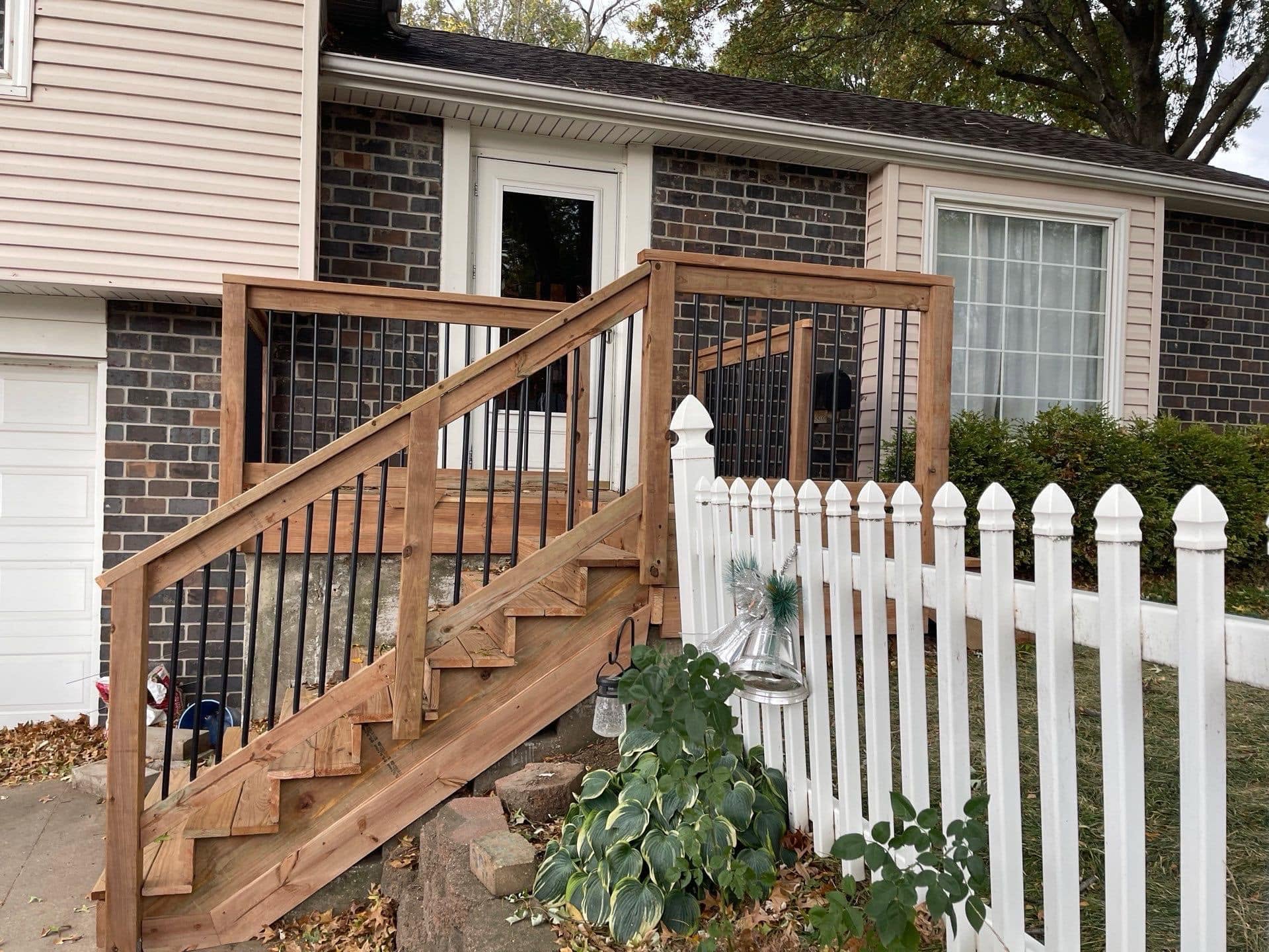 After: front wooden stairspace