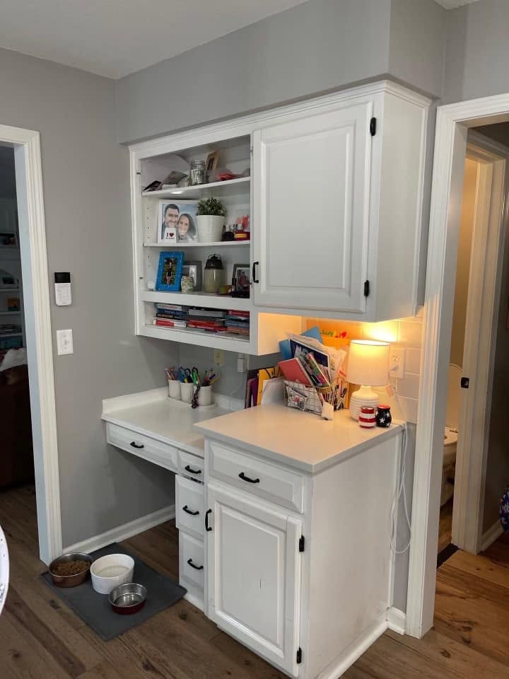 Before: dated kitchen layout